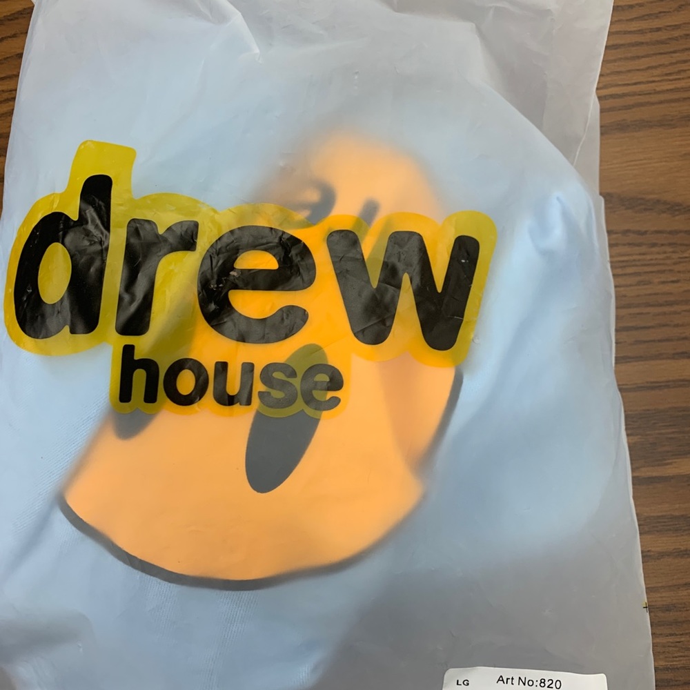 NEW Justin Bieber DREW hoodie sweatshirt light blue size L